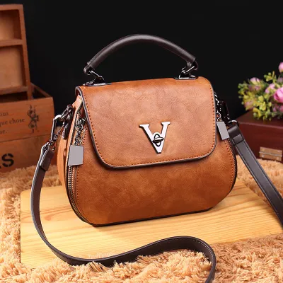 Genuine Leather Shoulder Bag HB4665