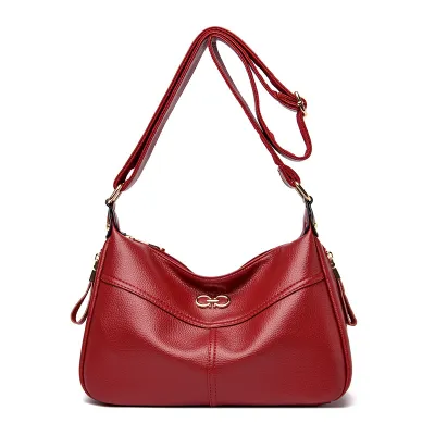 Soft Leather Shoulder Crossbody Bag HB45295