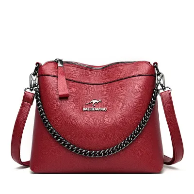 Versatile soft leather crossbody bag HB46159