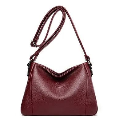 Soft leather shoulder bag HB46163