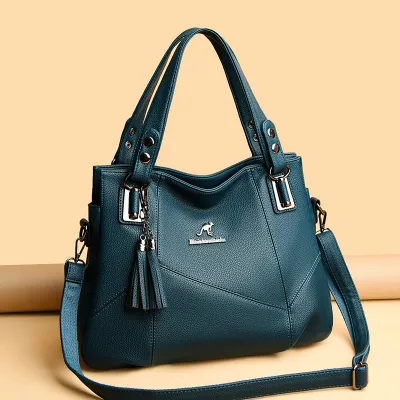 Trendy soft leather handbag HB46167