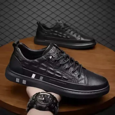 CROCODILE LEATHER CASUAL SHOES 