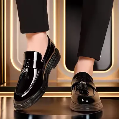 MENS SIMPLE STYLE LEATHER SHOES