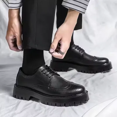 MENS LEATHER AUTUMN AND WINTER SHOES