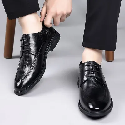 SCRATCH LEATHER SHOES MEN'S 