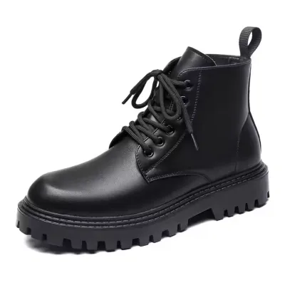 MENS LEATHER BOOTS WATERPROOF SHOES
