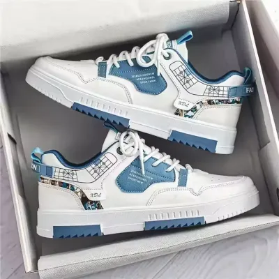 MEN'S LEATHER PANEL CASUAL SHOES 