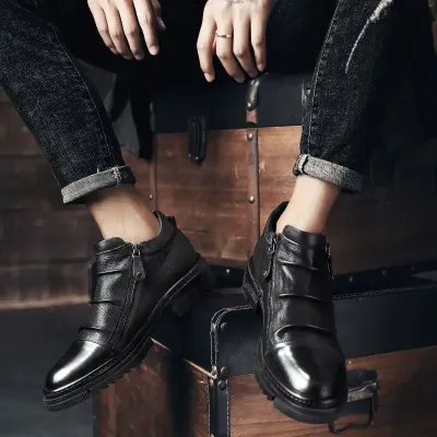 MEN'S LEATHER CASUAL FASHIONABLE SHOES