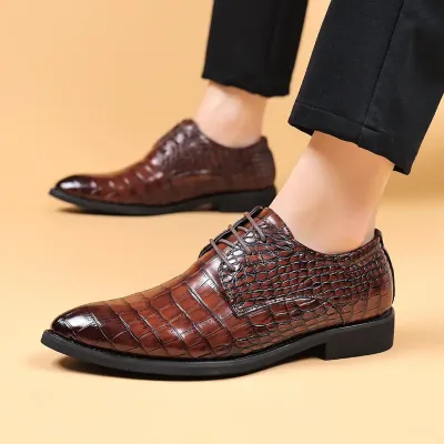 NEW LEATHER BUSINESS CASUAL MEN'S SHOES