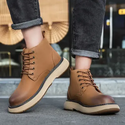 BRITISH STYLE RETRO SHORT BOOTS