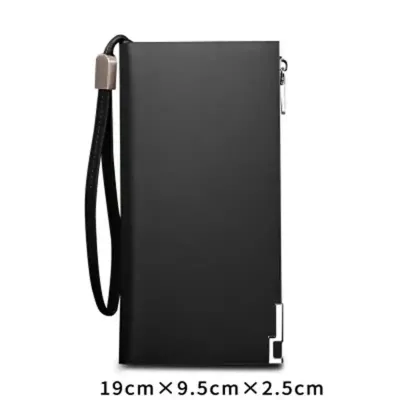 MEN'S GENUINE LEATHER ZIPPER WALLET