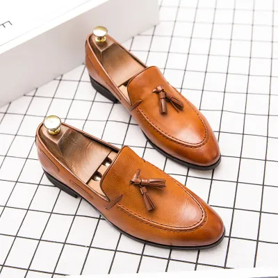 NEW MEN'S TASSEL LEATHER FORMAL SHOES