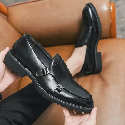 CASUAL DOUBLE BUCKLE LEFU FORMAL SHOES