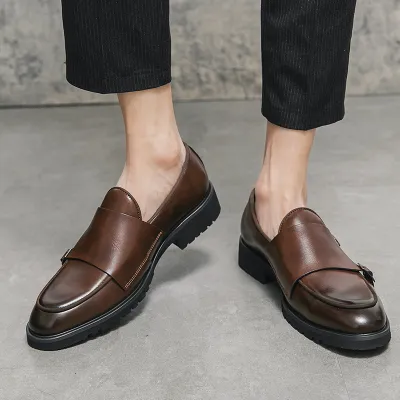 CASUAL DOUBLE BUCKLE LEFU FORMAL SHOES