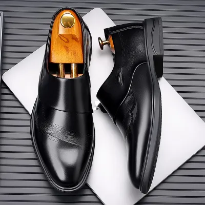 MENS BUSINESS WORK LEATHER SHOES