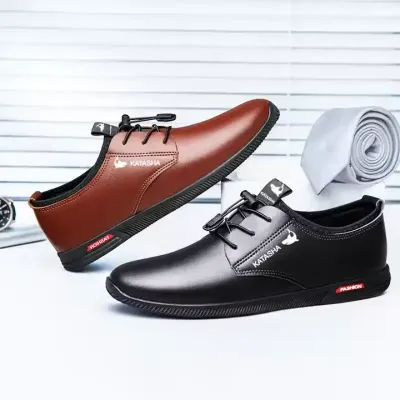 MEN'S POINTED LEATHER SHOES