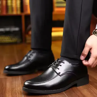 MEN'S BLACK LEATHER SHOES
