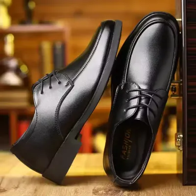 MEN'S BLACK LEATHER SHOES