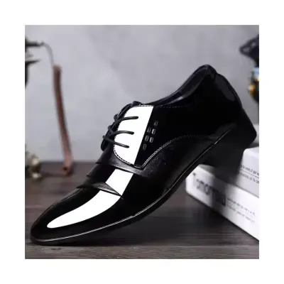 MEN'S LARGE SIZE POINTED LEATHER SHOES