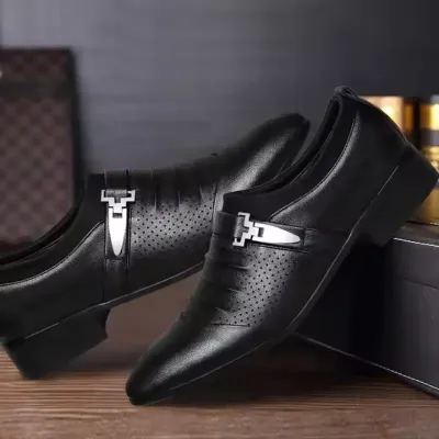 MEN'S HOLLOW BREATHABLE LEATHER SHOES