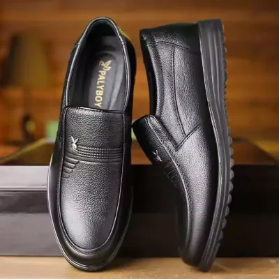 MEN'S COWHIDE BUCKLE LOAFERS