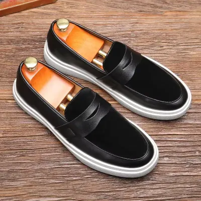 MEN'S SLIP-ON LEATHER LOAFERS