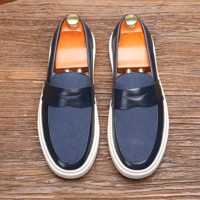 MEN'S SLIP-ON LEATHER LOAFERS