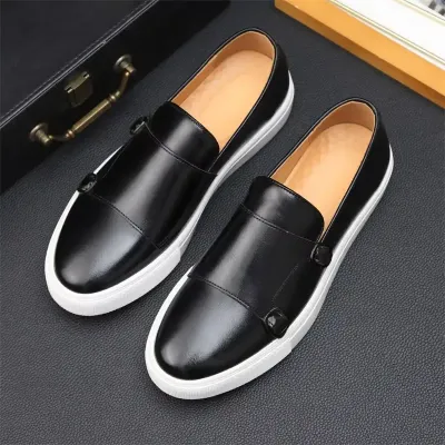 DOUBLE BUTTON LOAFERS FOR MEN 