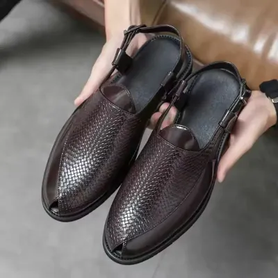 MEN'S BREATHABLE LEATHER SANDALS