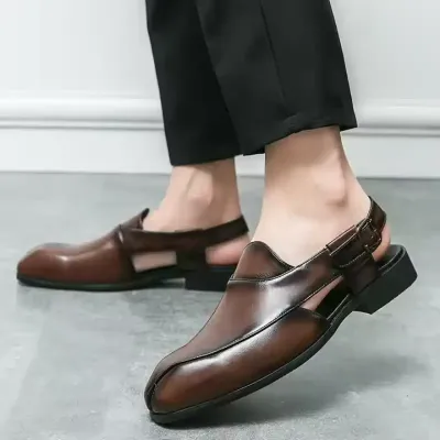 MEN'S LARGE SIZE LEATHER SHOES
