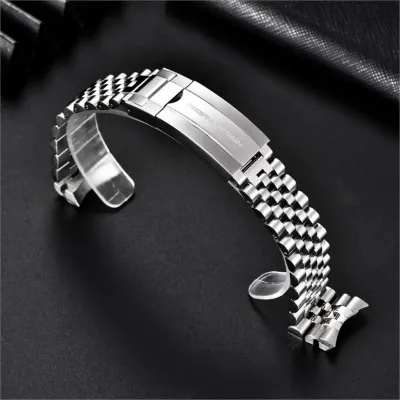 FIVE-BEAD STAINLESS STEEL 20MM WATCH STRAP PO-PD001FB