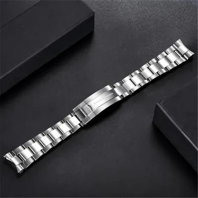 THREE-BEAD STAINLESS STEEL 20MM WATCH STRAP PO-PD001TB