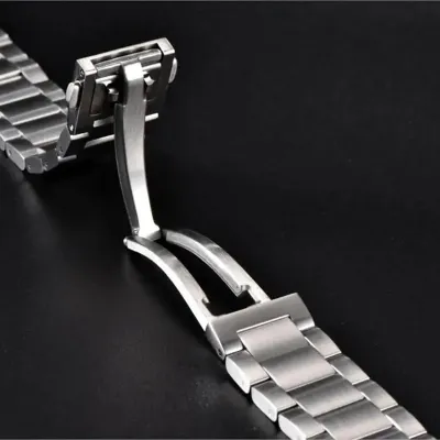 THREE-BEAD STAINLESS STEEL 22MM WATCH STRAP PO-PD001TB22