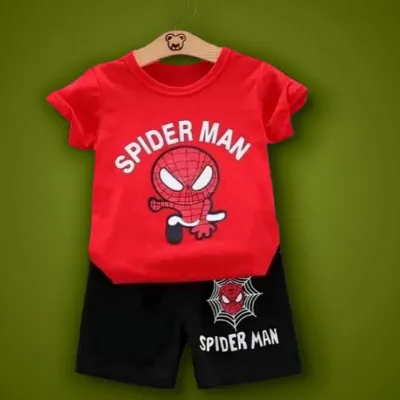 Spider Man Printed Tshirt Set