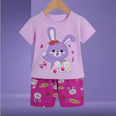 Cute Cartoon printed T-shirt set for Girls