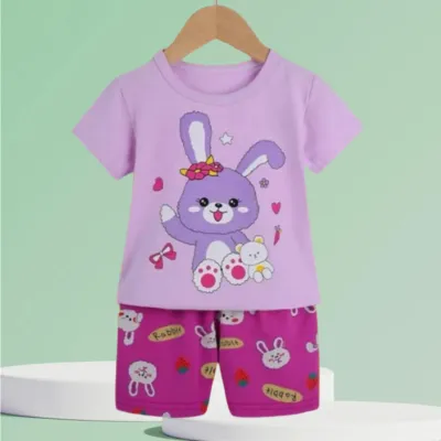 Cute Cartoon printed T-shirt set for Girls