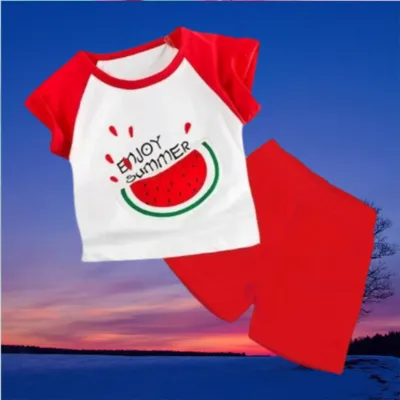 Water Melon Printed T-shirt Set