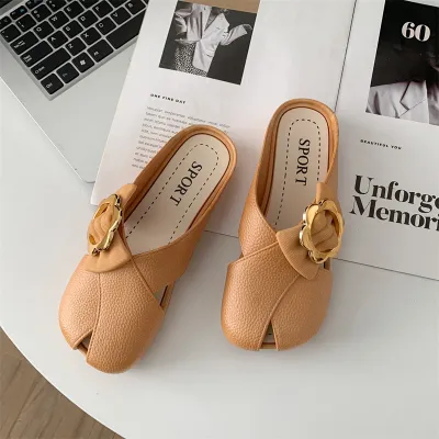 DAILY LEISURE FLAT HALF SLIPPERS FOR WOMEN