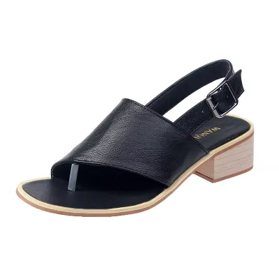 LADIES SLIPPERS HEEL OPEN TOE FASHION