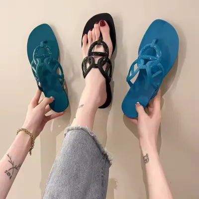 BRAND CHAIN SLIPPER FOR WOMEN