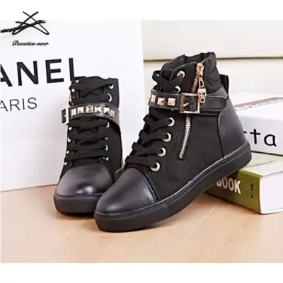 HIGH TOP CANVAS SNEAKER SHOES