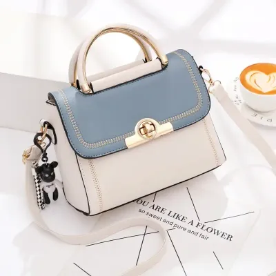 EMBROIDERY MESSENGER TRENDY HANDBAG