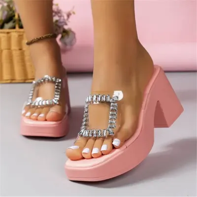 FASHION DESIGN LUXURY TRANSPARENT HEEL
