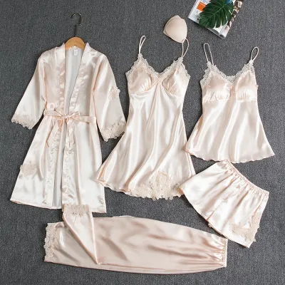 WOMEN'S NIGHTGOWN FIVE-PIECE SET