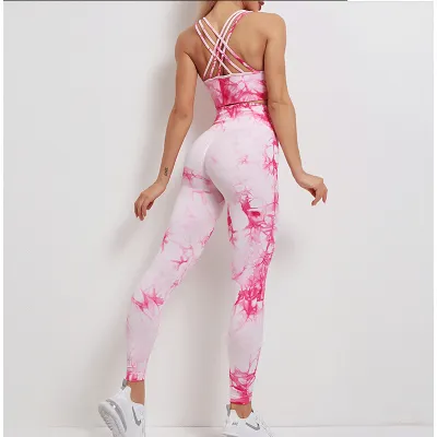 WOMEN'S SPORTSWEAR TWO PIECE YOGA SUIT 