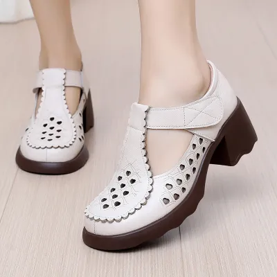 NEW SPRING AND SUMMER THICK HEEL