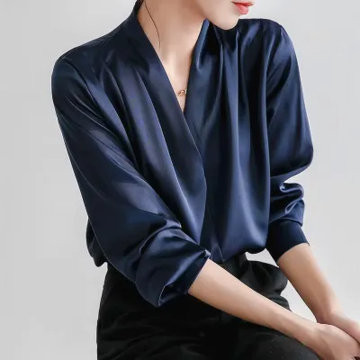 FRENCH STYLE V-NECK SHIRTS