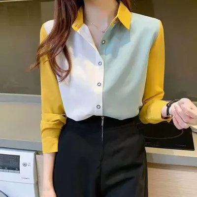 WOMEN'S LOOSE CHIFFON SHIRT 