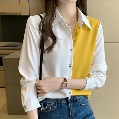 WOMEN'S LOOSE CHIFFON SHIRT 