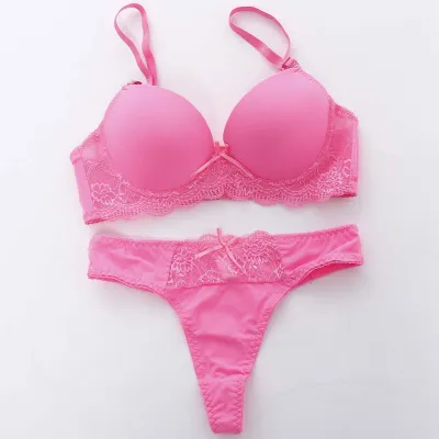 WOMEN'S CANDY COLOR BRA SET